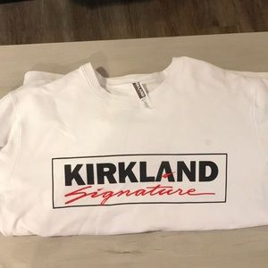 Kirkland signature crewneck, white
